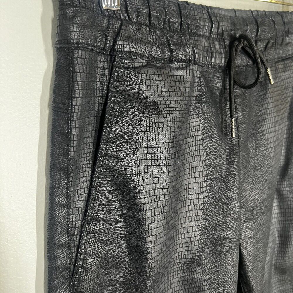 Bevy Flog Sz 30 Shely Drawstring Pants in Black Snake - Picture 4 of 11